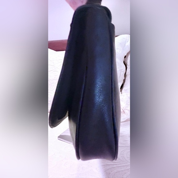 Gently Used Fossil Black Leather Crossbody Bag - Picture 4 of 5